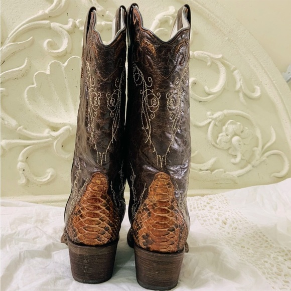 J.B. Dillon Leather Snip Toe Western Boot - Picture 6 of 10